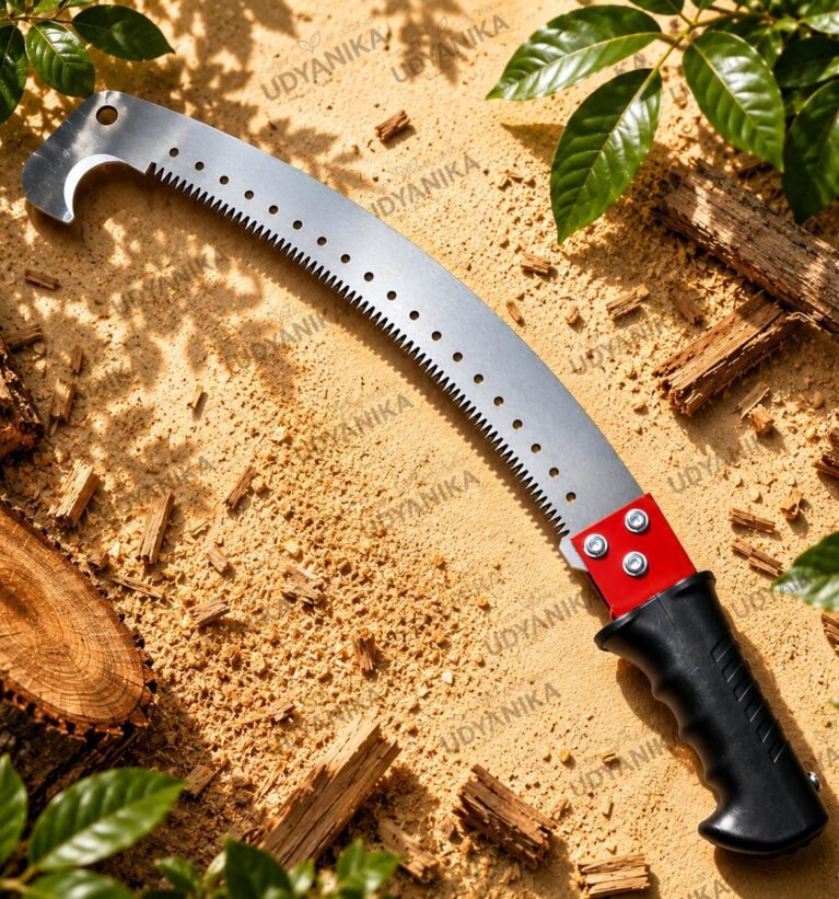 Wood Cutter Pruning Saw | Tree Cutter Tool With Extendable Pole Fixing Slot | Hand Saw With Dual side Teeth and Stable Firm Grip