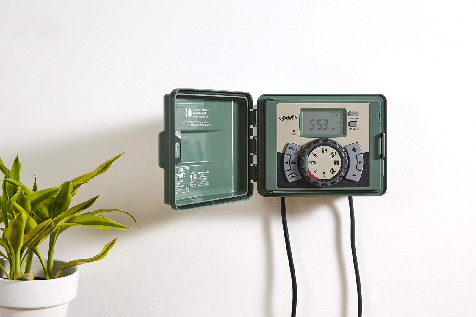 57896 6-Station Outdoor Swing Panel Sprinkler Timer System - Image 3