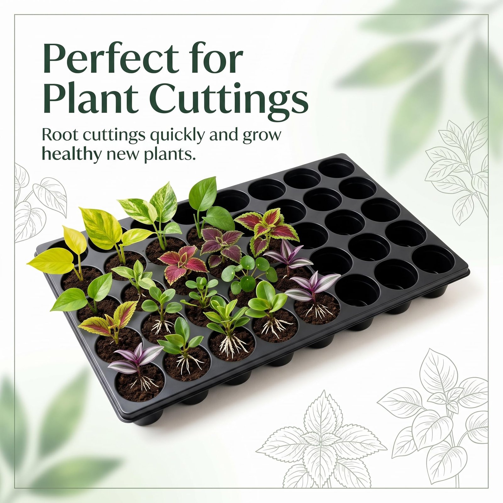 40 Cavity Big Size Seed Germination Tray, Set of 10 - Image 6