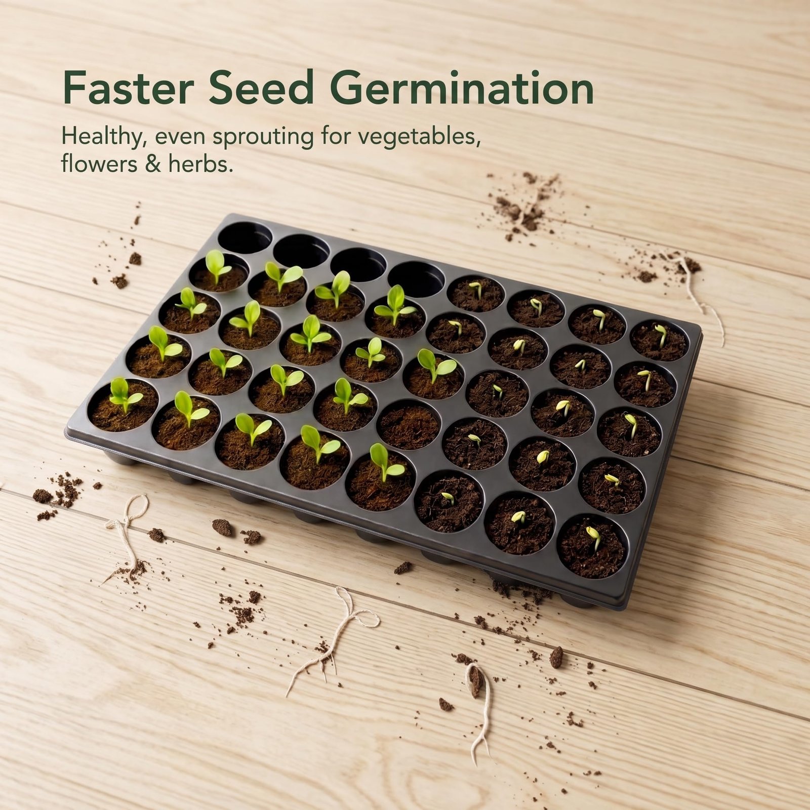 40 Cavity Big Size Seed Germination Tray, Set of 10 - Image 4